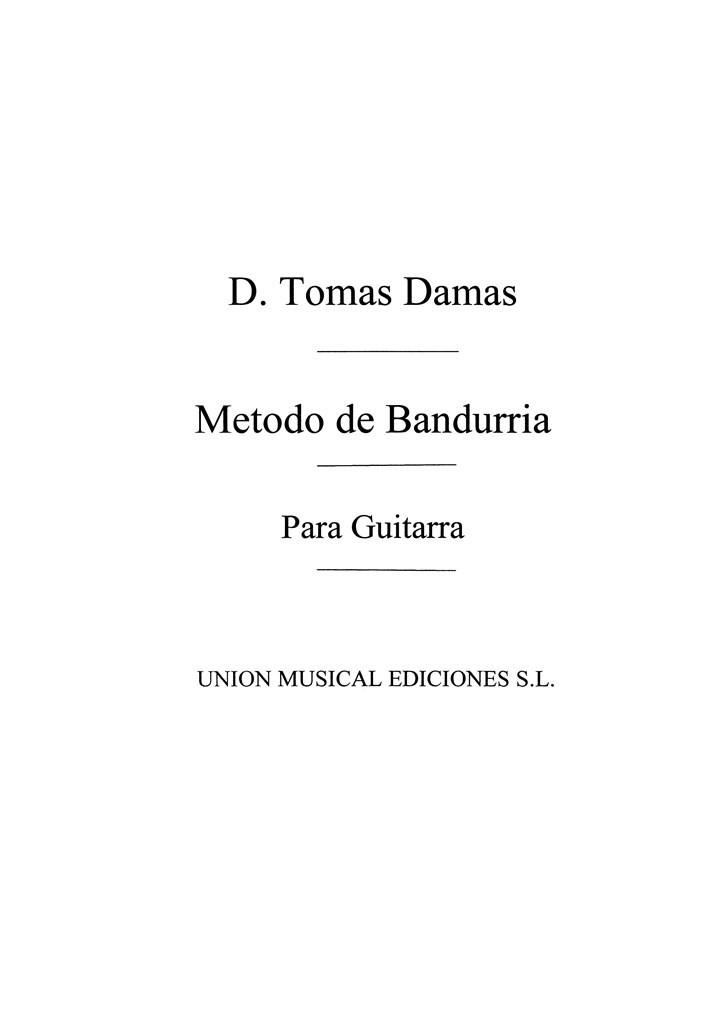 Metodo De Bandurria Laud Lira Octavilla